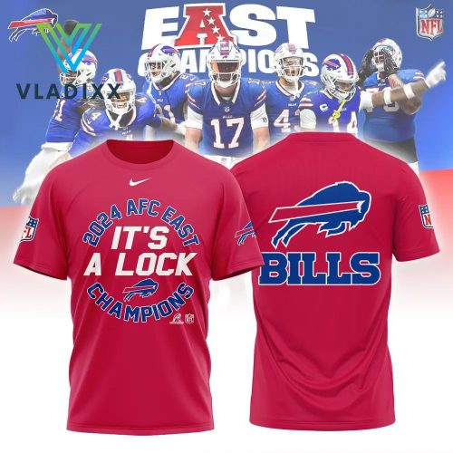 Buffalo Bills “It’s A Lock” 2024 AFC East Champions Red Shirt