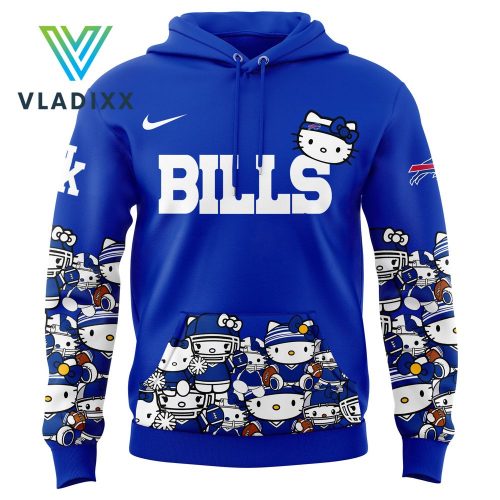 Buffalo Bills x Hello Kitty Blue Hoodie 2024