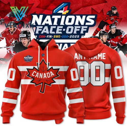 Canada National Ice Hockey Team 4 Nations Face-Off 2025 Hoodie