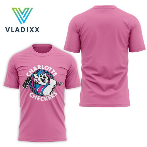 Charlotte Checkers 2025 Limited Pink Neon Shirt