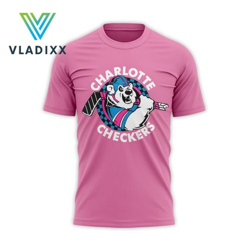 Charlotte Checkers 2025 Limited Pink Neon Shirt