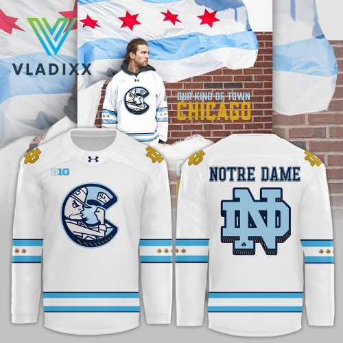 Chicago Cubs x Notre Dame Fighting Irish Hockey Jersey