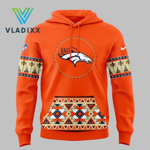 Denver Broncos Native American Heritage Orange Hoodie