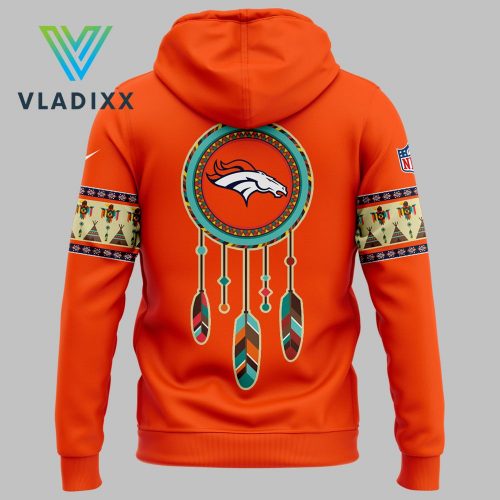 Denver Broncos Native American Heritage Orange Hoodie