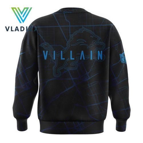 Detroit Lions Back In Black Dark Mode Sweatshirt 2024