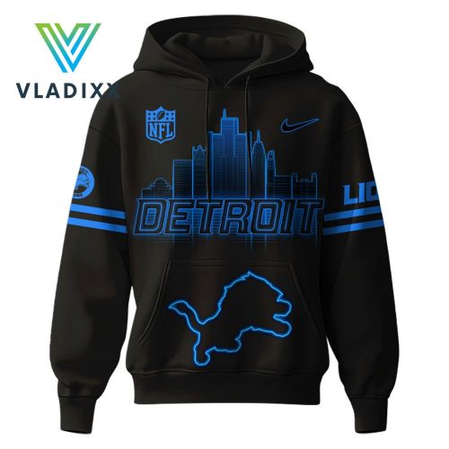 Detroit Lions NFL Back In Black 2024 Hoodie Pants Cap