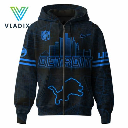 Detroit Lions NFL Back In Black Limited Zip Hoodie