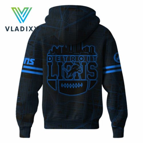 Detroit Lions NFL Back In Black Limited Zip Hoodie