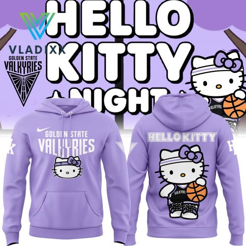 Golden State Valkyrie 2024 Hello Kitty Purple Hoodie, Pants, Cap