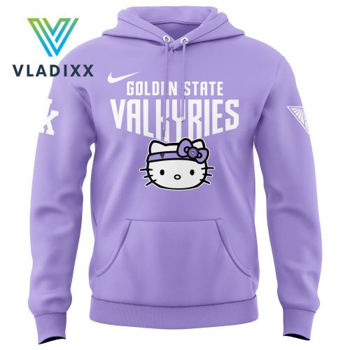 Golden State Valkyrie 2024 Hello Kitty Purple Hoodie Pants Cap