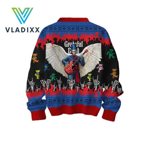 Grateful Dead Red Blue Christmas Sweater