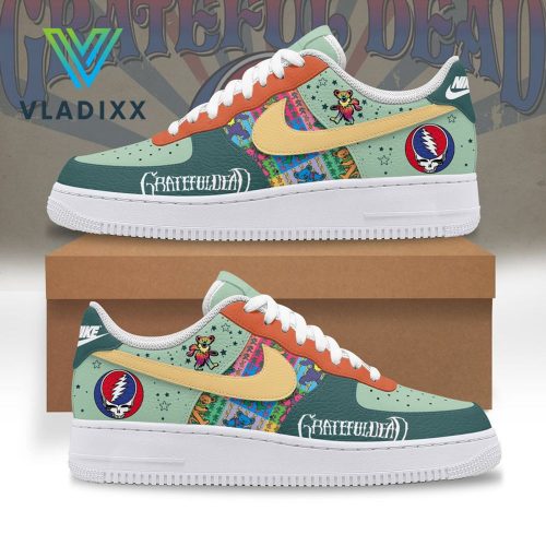 Grateful Dead Steal Your Face Nike Air Force 1 Sneakers