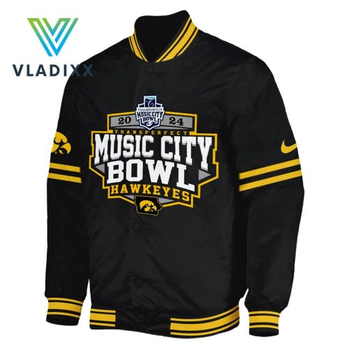 Iowa Hawkeyes NCAA Music City Bowl Champions Baseball Jacket