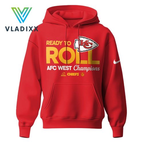 Kansas City Chiefs 2024 AFC West Champions Red Hoodie Set