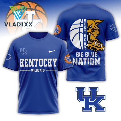 Kentucky Wildcats Big Blue Nation 3D Shirt