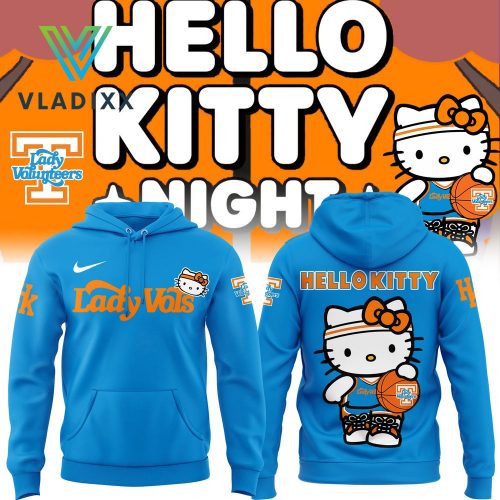 Lady Vols Basketball x Hello Kitty Blue Hoodie, Pants, Cap