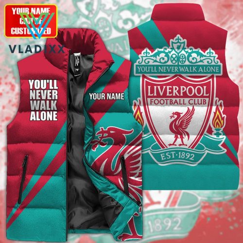 Liverpool Q4 Personalized 3D Limited Sleeveless Puffer Down Vest