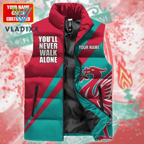 Liverpool Q4 Personalized 3D Limited Sleeveless Puffer Down Vest