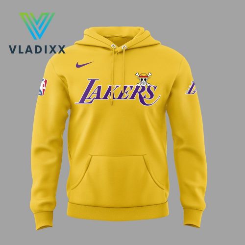 Los Angeles Lakers One Piece Yellow Hoodie