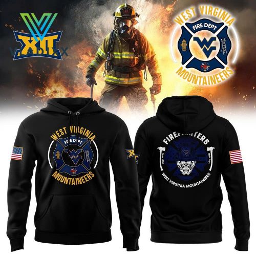 Men’s West Virginia Football 2024 Firefighter Appreciation Night Black Hoodie