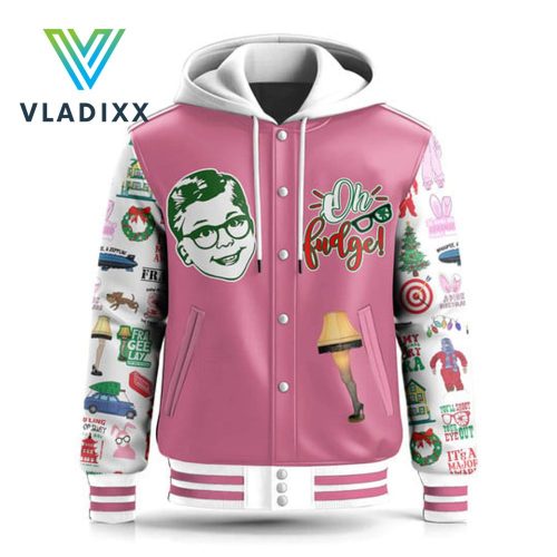 Merry Fudgin Christmas Baseball Jacket 2024