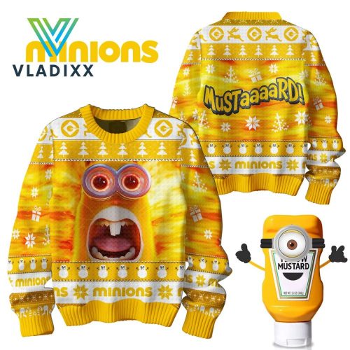 Minions Mustard Yellow Christmas Sweater