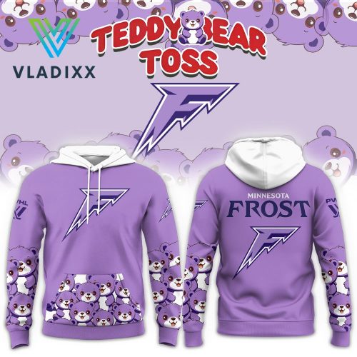 Minnesota Frost Teddy Bear Toss Special Purple Hoodie