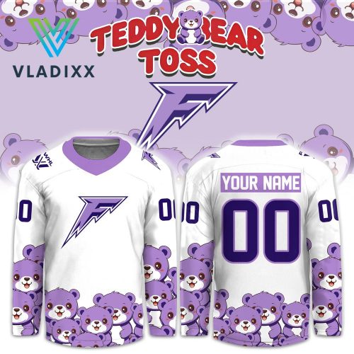 Minnesota Frost Teddy Bear Toss Special White Hockey Jersey