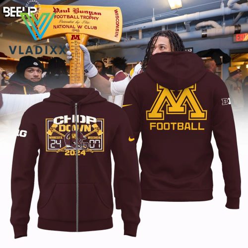 Minnesota Golden Gophers vs Wisconsin Badgers 2024 Zip Hoodie