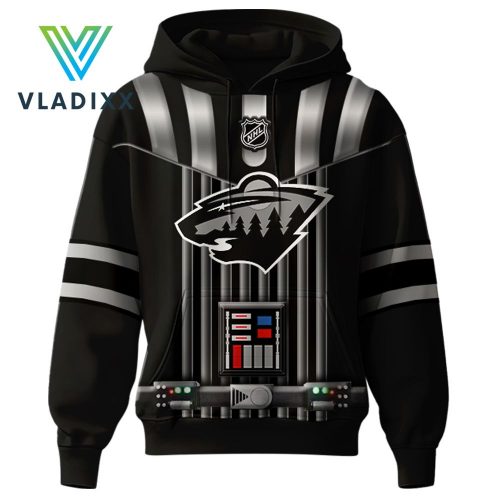 Minnesota Wild 2024 Star Wars Night Black Hoodie Pants Cap