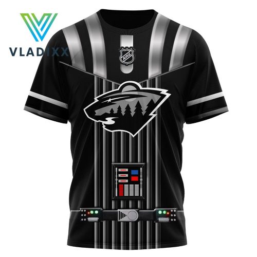 Minnesota Wild 2024 Star Wars Night Black Shirt