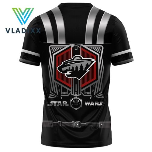 Minnesota Wild 2024 Star Wars Night Black Shirt