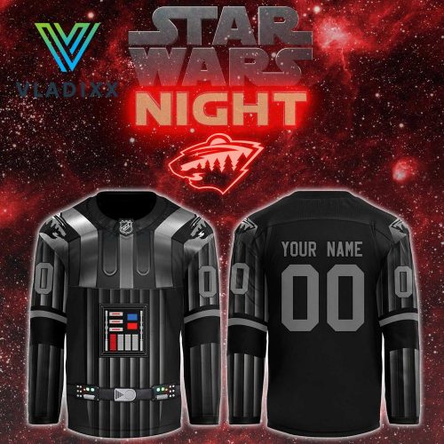 Minnesota Wild 2024 Star Wars Night Personalized Hockey Jersey