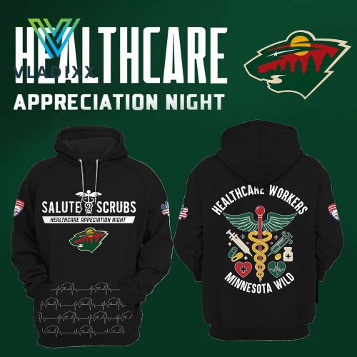 Minnesota Wild 2025 Healthcare Appreciation Night Hoodie, Pants, Cap