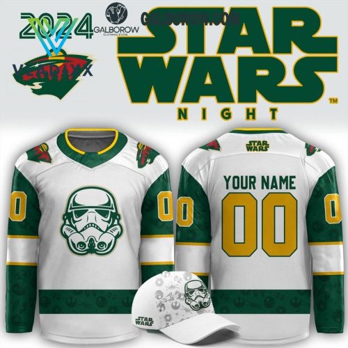 Minnesota Wild Personalized Green Hockey Jersey