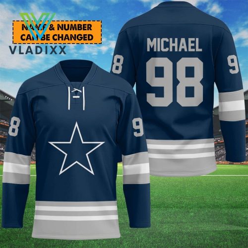 NFL Dallas Cowboys Personalized Limited Hockey Jersey