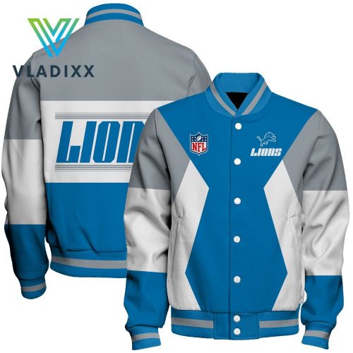 NFL Detroit Lions New Version Baseball Jacket