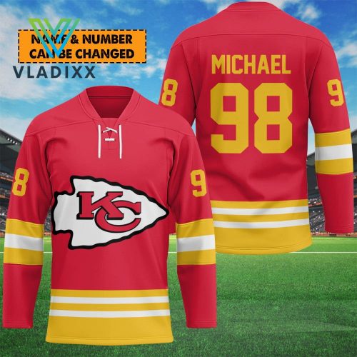 NFL Kansas City Chiefs Personalized Limited Hockey Jersey