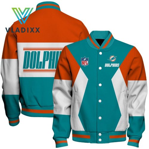 NFL Miami Dolphins New Version Baseball Jacket