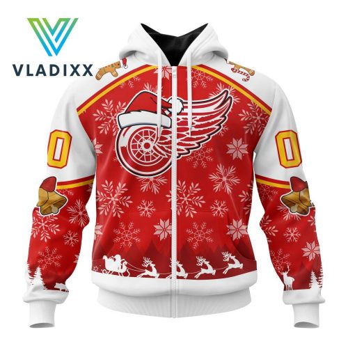 NHL Detroit Red Wings Special Merry Christmas Design Hoodie