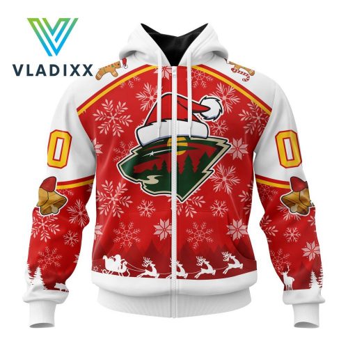 NHL Minnesota Wild Special Merry Christmas Design Hoodie