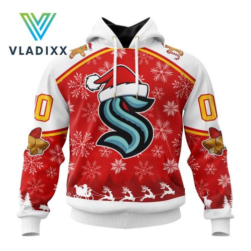 NHL Seattle Kraken Special Merry Chirstmas Design Hoodie