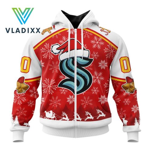 NHL Seattle Kraken Special Merry Chirstmas Design Hoodie