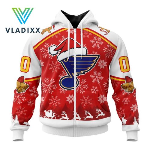 NHL St Louis Blues Special Merry Chirstmas Design Hoodie