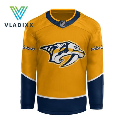 Nashville Predators x Hello Kitty Yellow Hockey Jersey