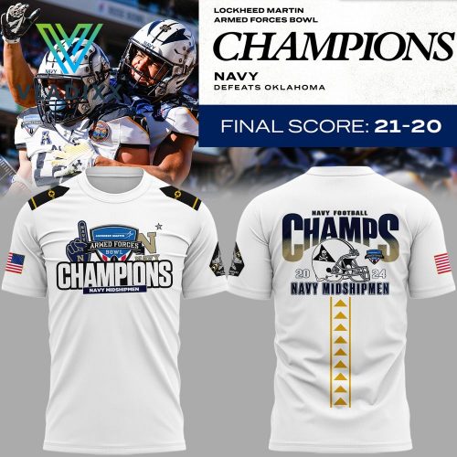 Navy Midshipmen Armed Forces Bowl White Shirt