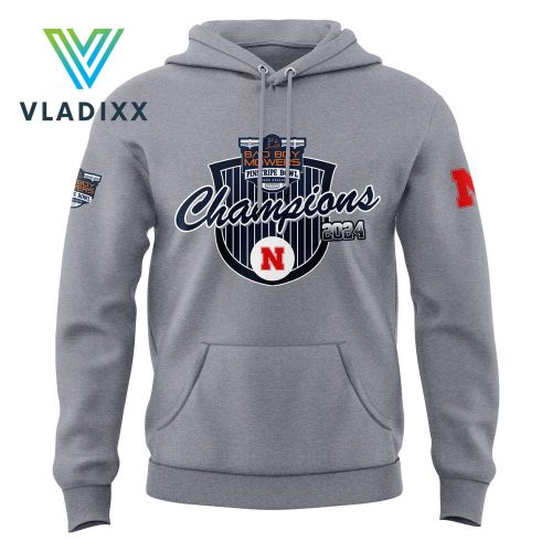 Nebraska Cornhuskers Football 2024 Champions Gray Hoodie