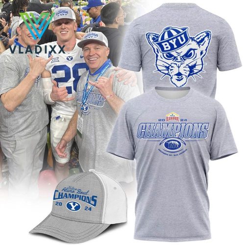 New BYU Cougars Football Alamo Bowl Gray Shirt