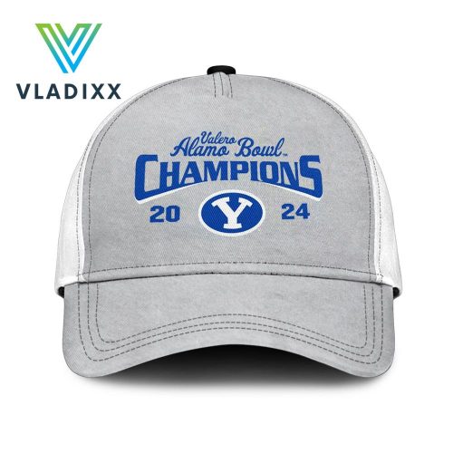 New BYU Cougars Football Alamo Bowl White Hoodie, Cap