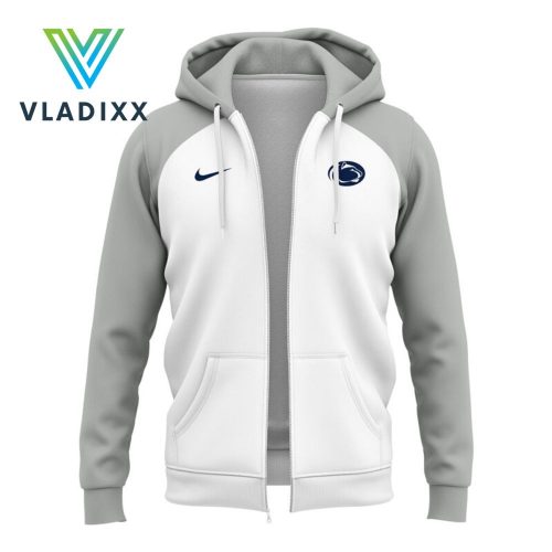 New Coach James Franklin Penn State Gray Zip Hoodie